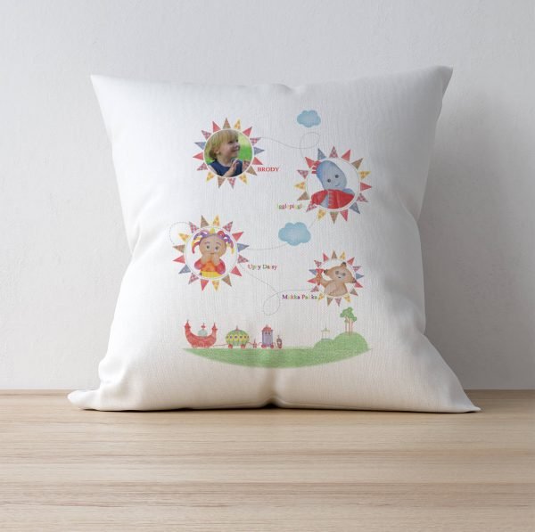 Personalised In The Night Garden Colouring Book Photo Cushion Cover