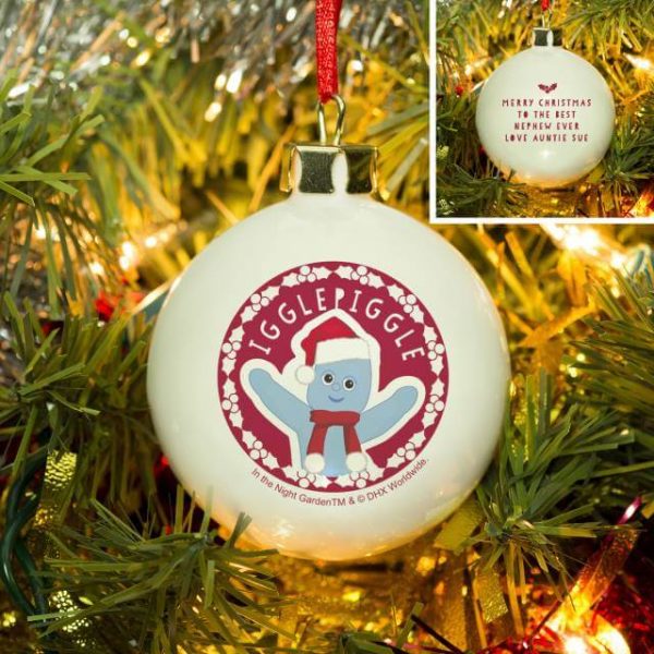Personalised In The Night Garden Igglepiggle Snowtime Bauble