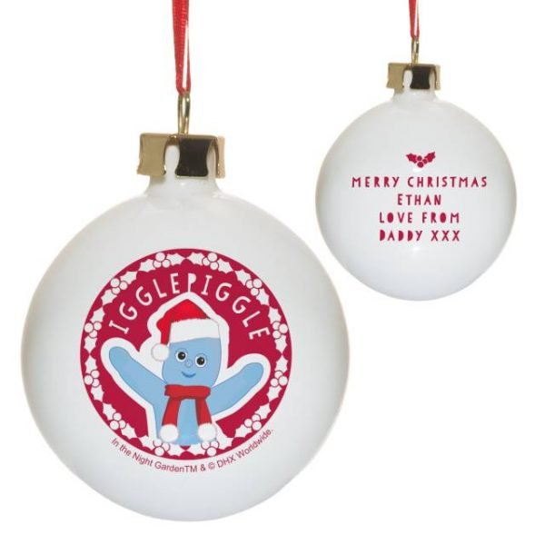 Personalised In The Night Garden Igglepiggle Snowtime Bauble