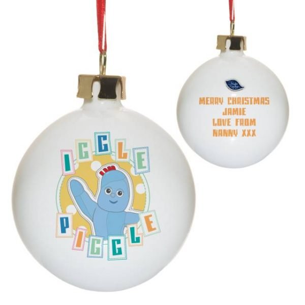 Personalised In The Night Garden Pastel Iggle Piggle Bauble