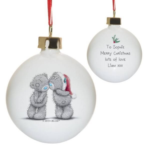 Personalised Me To You Christmas Together Bauble