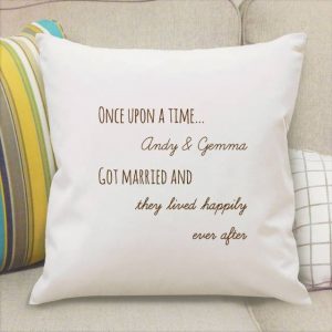Personalised Once Upon A Time Cushion Cover