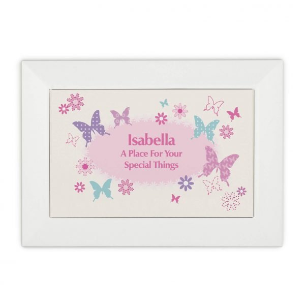 Personalised Butterfly Jewellery Box