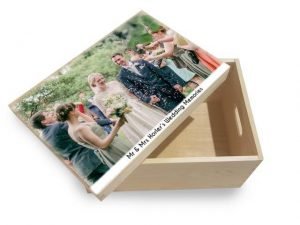 Personalised Glass Photo Frame – Paw Prints
