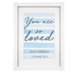 Personalised Hello Little One A4 Framed Print