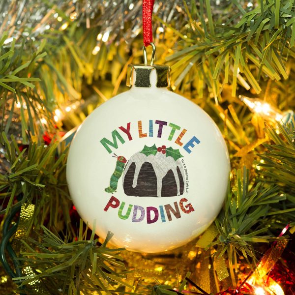 Personalised Very Hungry Caterpillar My Little Pudding Bone China Bauble