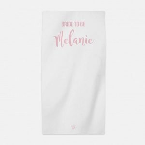 Personalised Bride to Be Hen Party Beach Towel