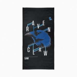 Personalised Ravenclaw Neo Print Beach Towel
