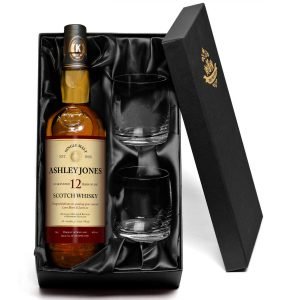Personalised 12 Yr Old Malt Whisky for Any Occasion with set of Glasses