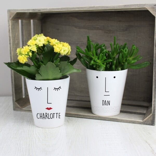 Personalised ‘Mr Face’ Plant Pot