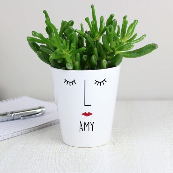 Personalised ‘Mrs Face’ Plant Pot