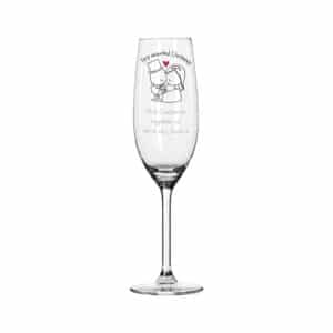 Personalised Chilli & Bubbles Married Flute
