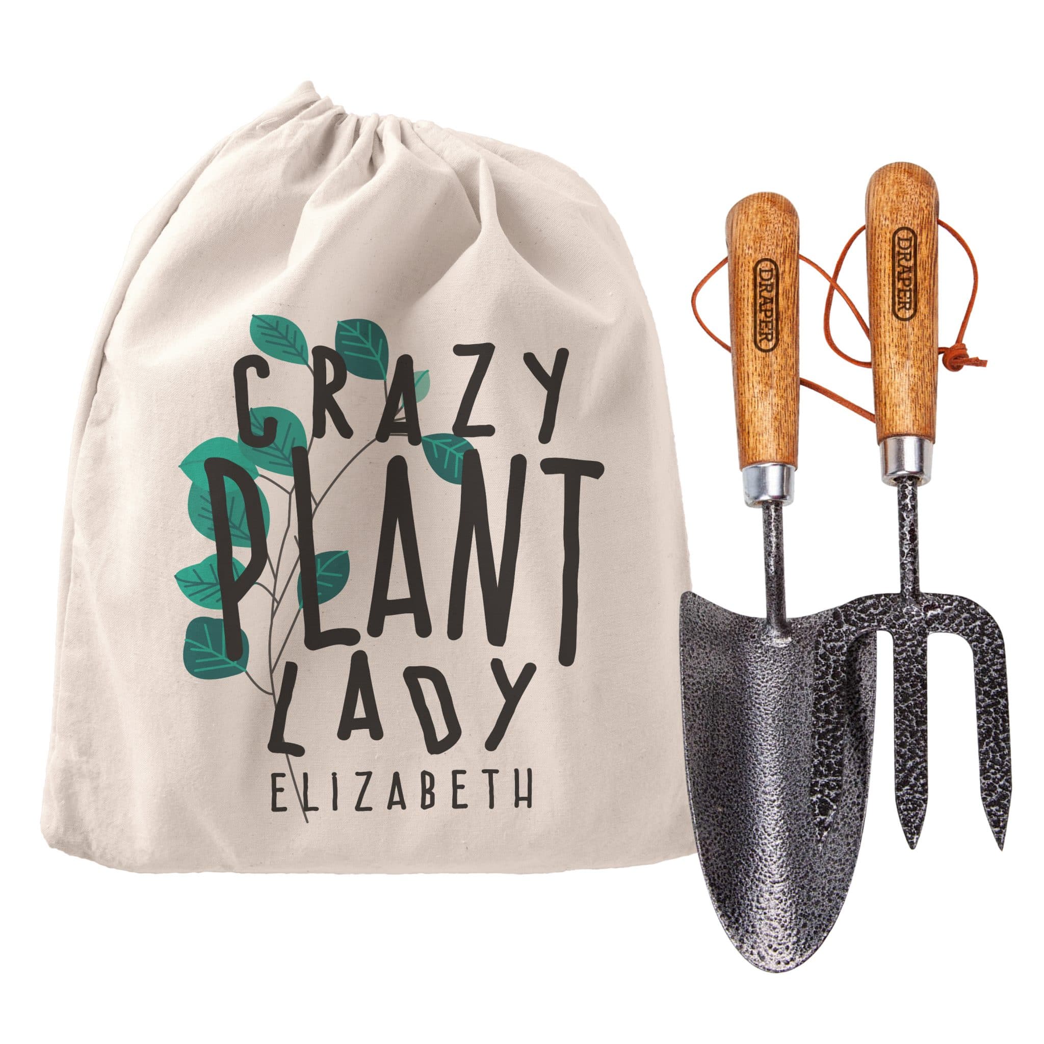 Personalised Crazy Plant Lady Garden Tool Set