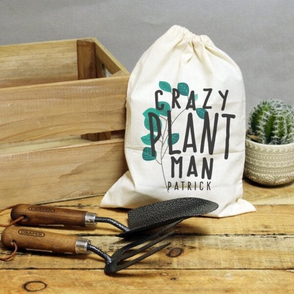Personalised Crazy Plant Man Garden Tool Set