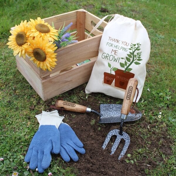 Personalised Helping Me To Grow Garden Tool Set