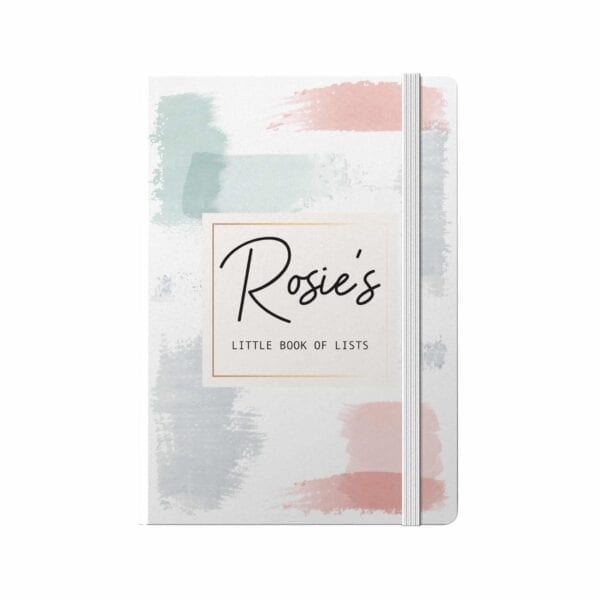 Personalised Pastel Abstract A5 Notebook
