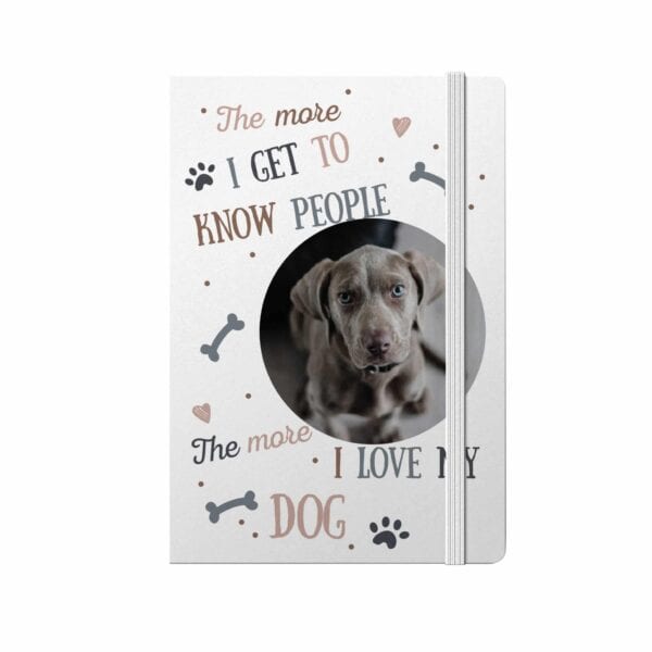 Personalised I Love My Dog Photo Upload Notebook
