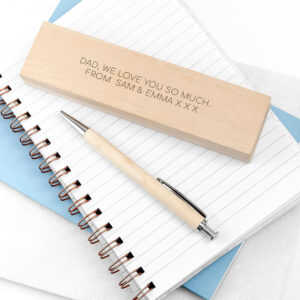 Personalised Any Message Wooden Pen Set