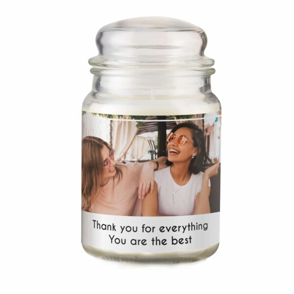 Personalised Photo Upload Candle Jar