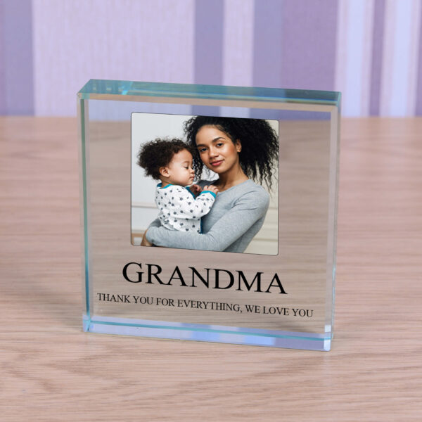 Personalised Glass Photo Frame – Name & Message