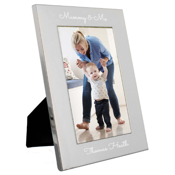Personalised Any Message 7×5 Silver Photo Frame