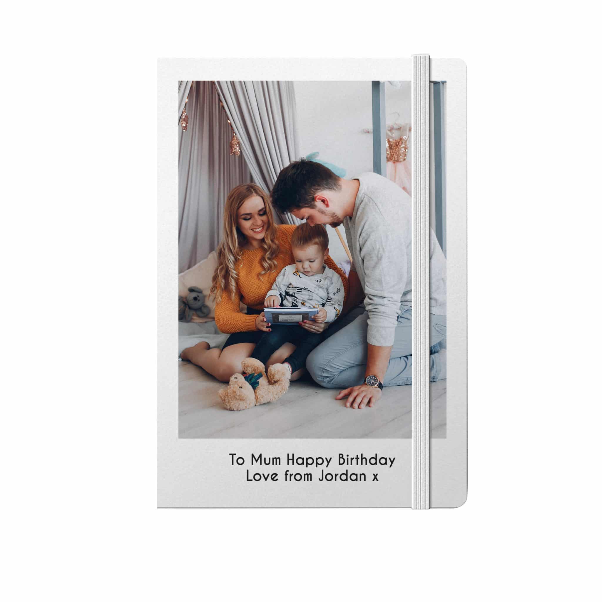 Personalised Photo Upload White A5 Notebook