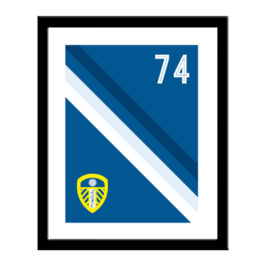 Personalised Leeds United FC Stripe Print