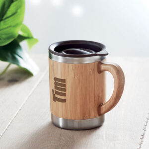 Personalised Bamboo Insulated Coffee Mug