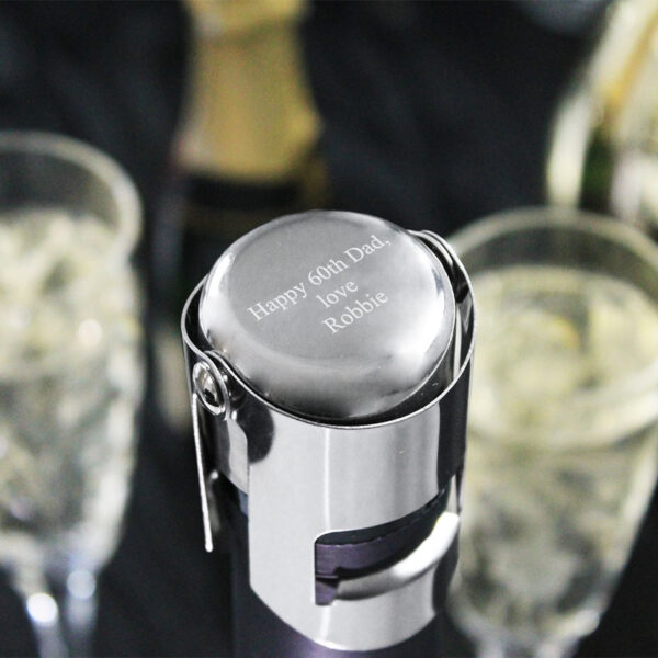 Personalised Metal Champagne Stopper