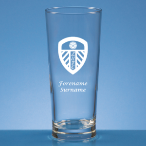 Personalised Leeds United FC Beer Glass