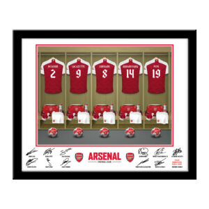 Personalised Arsenal FC Dressing Room Framed Print