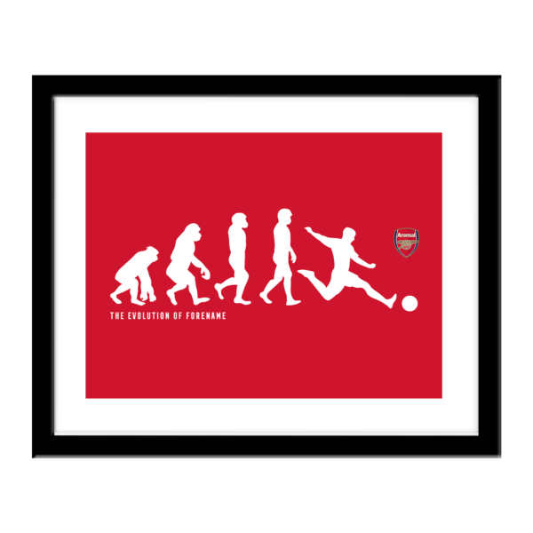 Personalised Arsenal FC Evolution Print