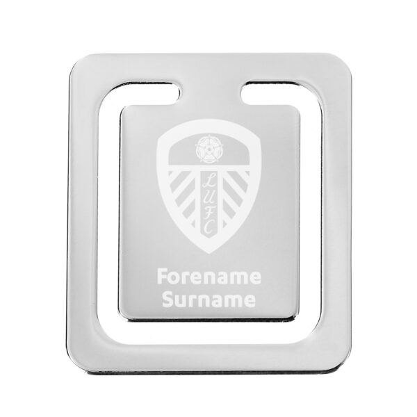 Personalised Leeds United FC Crest Bookmark