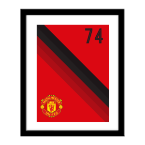 Personalised Manchester United FC Stripe Print