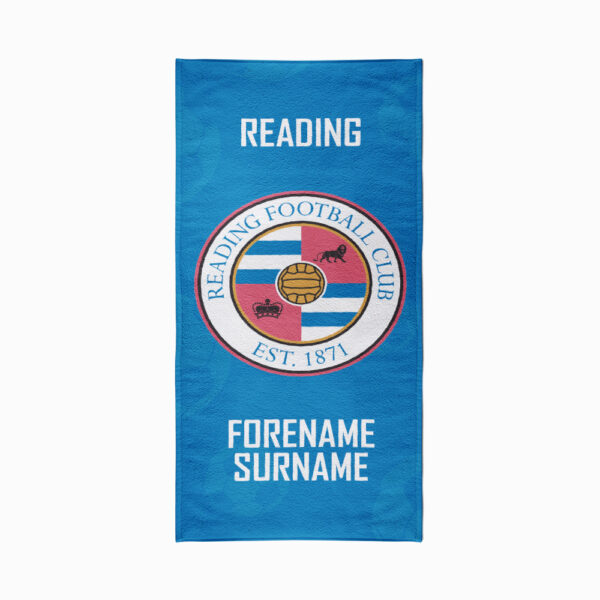 Personalised Reading FC Crest Beach Towel – 80cm x 160cm