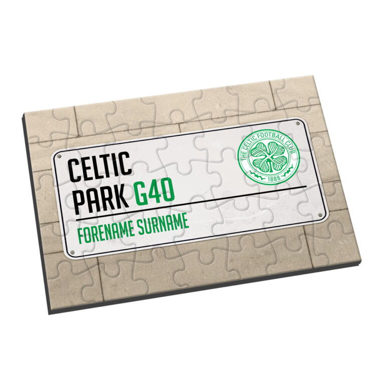Personalised Celtic FC Street Sign Jigsaw