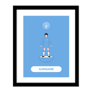 Personalised Manchester City FC Player Figure Print