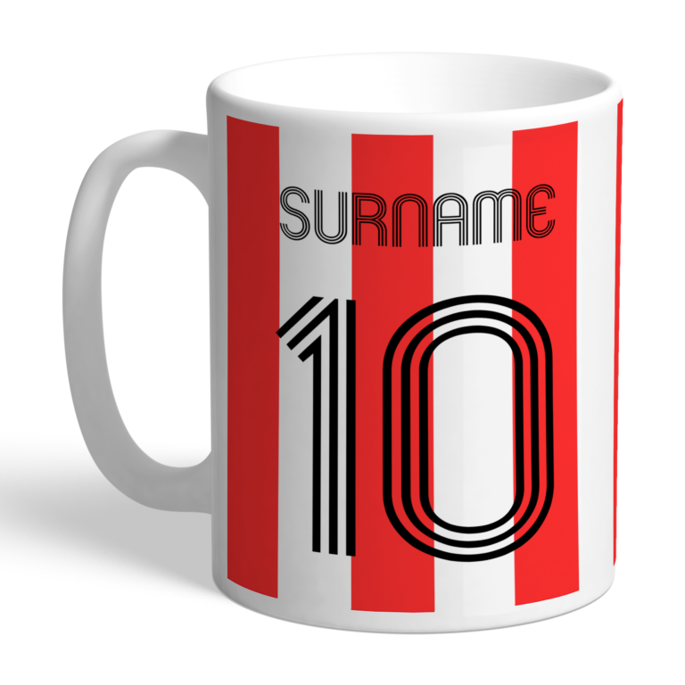 Personalised Sheffield United FC Retro Shirt Mug
