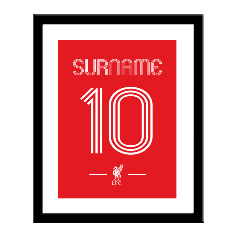 Personalised Liverpool FC Retro Shirt Print