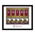 Personalised Aston Villa FC Dressing Room Framed Print