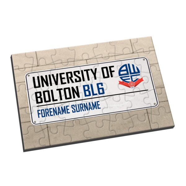 Personalised Bolton Wanderers FC Street Sign Jigsaw
