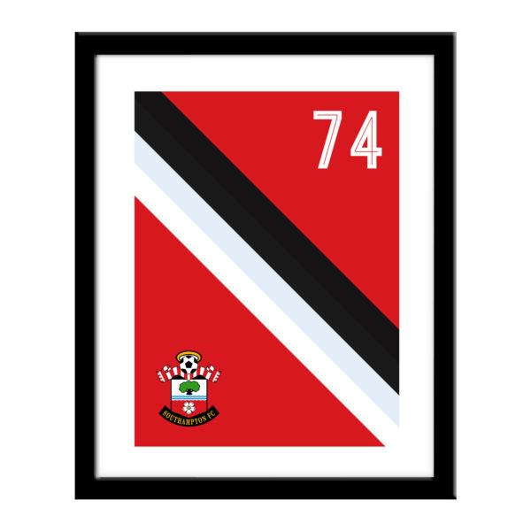 Personalised Southampton FC Stripe Print