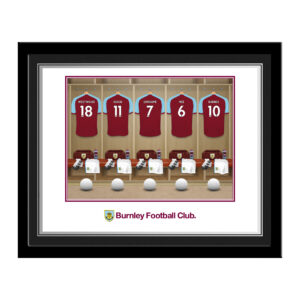 Personalised Burnley FC Dressing Room Framed Photo