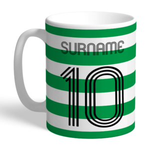 Personalised Celtic FC Retro Shirt Mug