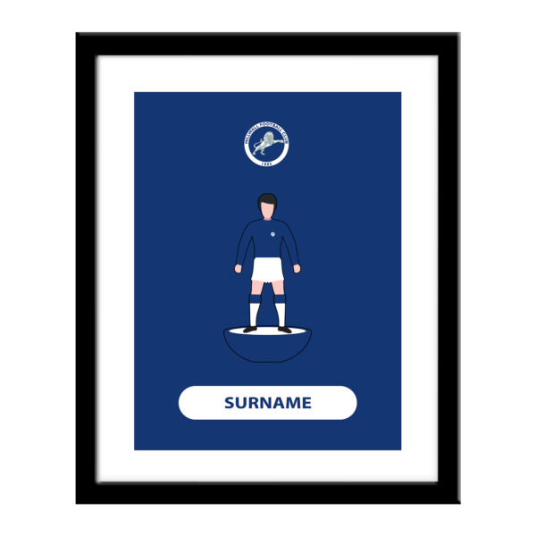 Personalised Millwall FC Player Figure Print