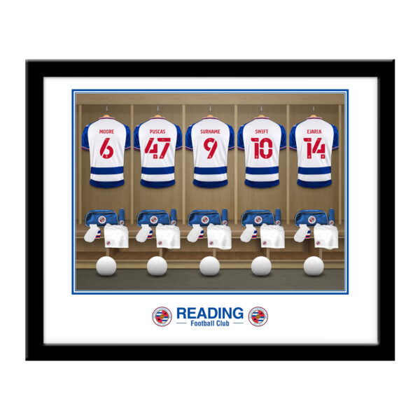 Personalised Reading FC Dressing Room Framed Print