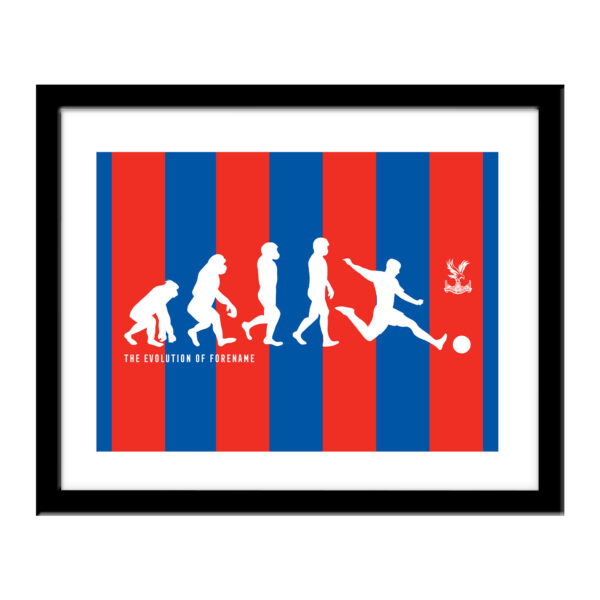 Personalised Crystal Palace FC Evolution Print
