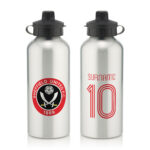 Personalised Sheffield United FC Retro Shirt Water Bottle