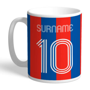 Personalised Crystal Palace FC Retro Shirt Mug