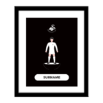 Personalised Swansea City FC Player Figure Print